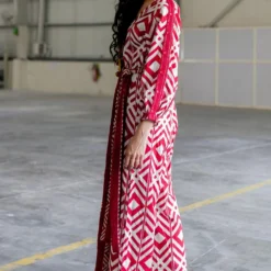 Pooja Keyur Noa Brick Jumpsuit -Textalux Sales 16623pk12 3