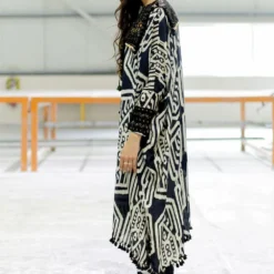 Pooja Keyur Orion Black Embellished Kaftan Set -Textalux Sales 16623pk21 3