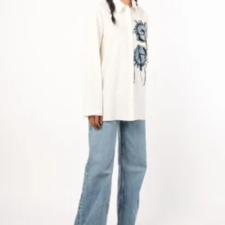 Dhruv Kapoor Embellished White Pyjama Shirt -Textalux Sales 166dk14 3