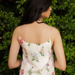 Ode To Odd First Bloom Silk Dress -Textalux Sales 1701od13 3