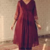 Sarang Kaur Maroon Noor Kurta Set 2 Sarang Kaur Maroon Noor Kurta Set -Textalux Sales 1712sk23 1