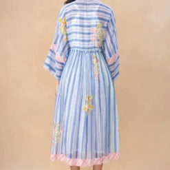 Vineet Rahul Alvirah Bougainville Drop Shoulder Dress -Textalux Sales 17823vr35 5