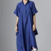 Chola Navy Deconstructed Linen Jumpsuit -Textalux Sales 179cj3 1