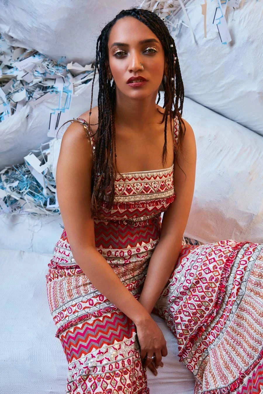 SVA Ivory Bell Bottom Jumpsuit 3 SVA Ivory Bell Bottom Jumpsuit