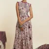 SVA Safar Merlot Jaal Print Patchwork Jumpsuit -Textalux Sales 181123sva71 1