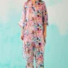 NORN Pink Floral Printed Short Kaftan
