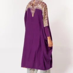 Divya Sheth Purple Gota Embroidered Kurta Set -Textalux Sales 184dy10 5