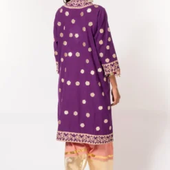 Divya Sheth Purple Embroidered Kurta Set -Textalux Sales 184dy25 5