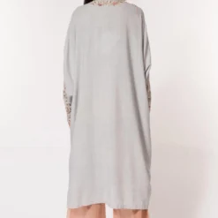 Divya Sheth Powder Blue Embellished Kaftan Kurta Set -Textalux Sales 184dy3 5