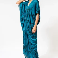 Inca Marble Print Green Drape Kaftan -Textalux Sales 1911inca17 3