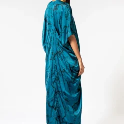 Inca Marble Print Green Drape Kaftan -Textalux Sales 1911inca17 4