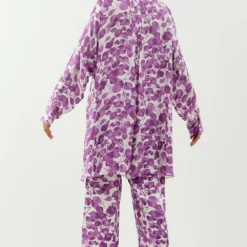 Inca Purple Clover High-Low Shirt 7 Inca Purple Clover High-Low Shirt -Textalux Sales 1923ina7 3