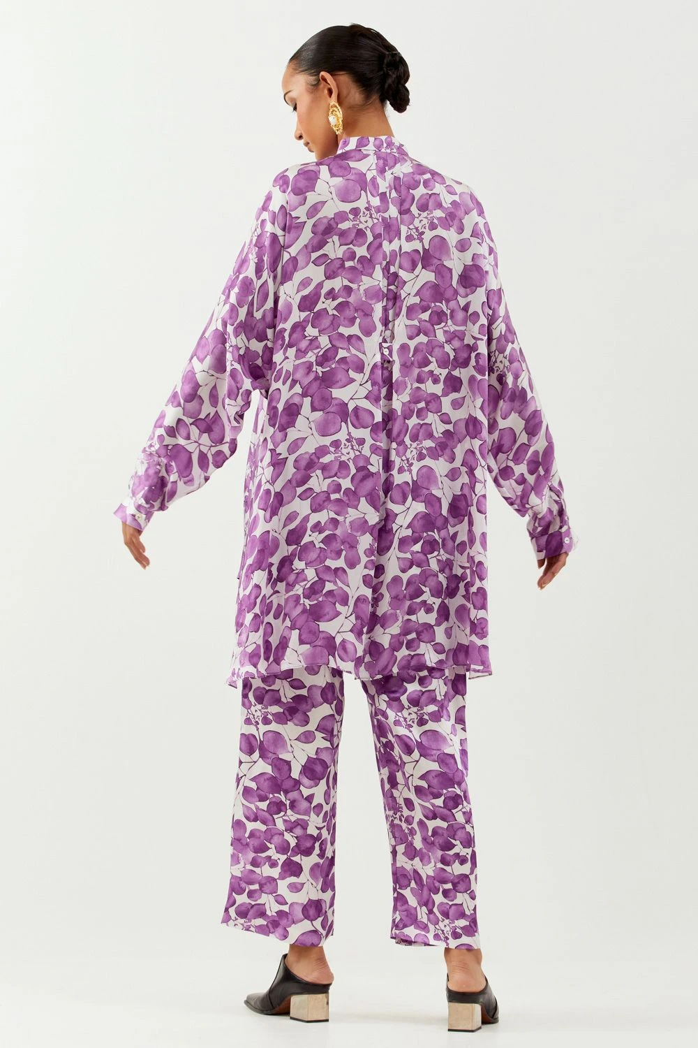 Inca Purple Clover High-Low Shirt 5 Inca Purple Clover High-Low Shirt - Image 3