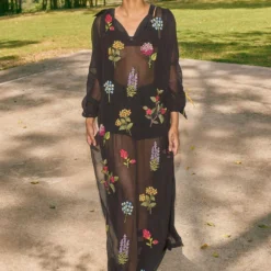 REIK Black Floral Applique Cape Set -Textalux Sales 19623reik22 1