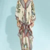 Rajdeep Ranawat Beige Printed Kaftan -Textalux Sales 197rr42 1