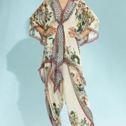 Rajdeep Ranawat Beige Printed Kaftan -Textalux Sales 197rr42 2