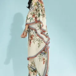 Rajdeep Ranawat Beige Printed Kaftan -Textalux Sales 197rr42 4