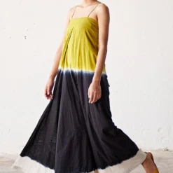 Khara Kapas Lime Green Ombre Jumpsuit -Textalux Sales 19923kk2 3