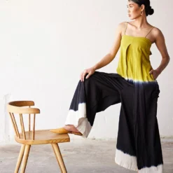 Khara Kapas Lime Green Ombre Jumpsuit -Textalux Sales 19923kk2 4