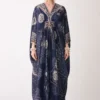 Rajdeep Ranawat Navy Blue Embellished Imama Kaftan -Textalux Sales 2006rrz01 1