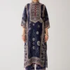 Rajdeep Ranawat Navy Blue Ghazala Floral Tunic