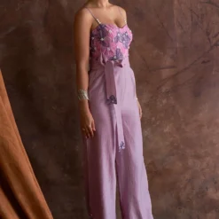 Sakshi Khetterpal Smoky Grape Corset Jumpsuit -Textalux Sales 20723sk20 2