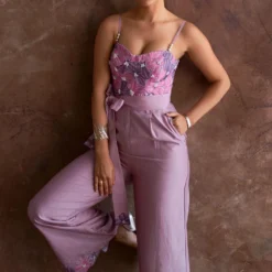 Sakshi Khetterpal Smoky Grape Corset Jumpsuit -Textalux Sales 20723sk20 3