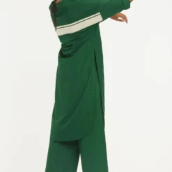 Three Emerald Green Kurta Set -Textalux Sales 208three8 4