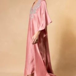 Jayanti Reddy Peach Zardosi Embroidered Kaftan -Textalux Sales 2104jr05 3