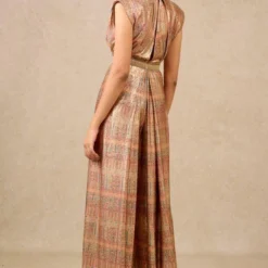 Tarun Tahiliani Multicoloured Embellished Foil Jersey Jumpsuit -Textalux Sales 21092023tt01 4
