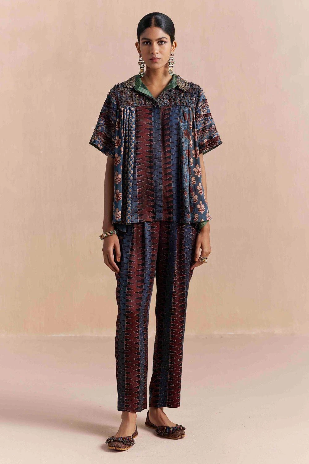 Sunira Designs Blue Mrida Texture Shirt 3 Sunira Designs Blue Mrida Texture Shirt