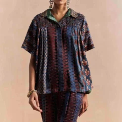 Sunira Designs Blue Mrida Texture Shirt 8 Sunira Designs Blue Mrida Texture Shirt -Textalux Sales 211023sm29 3