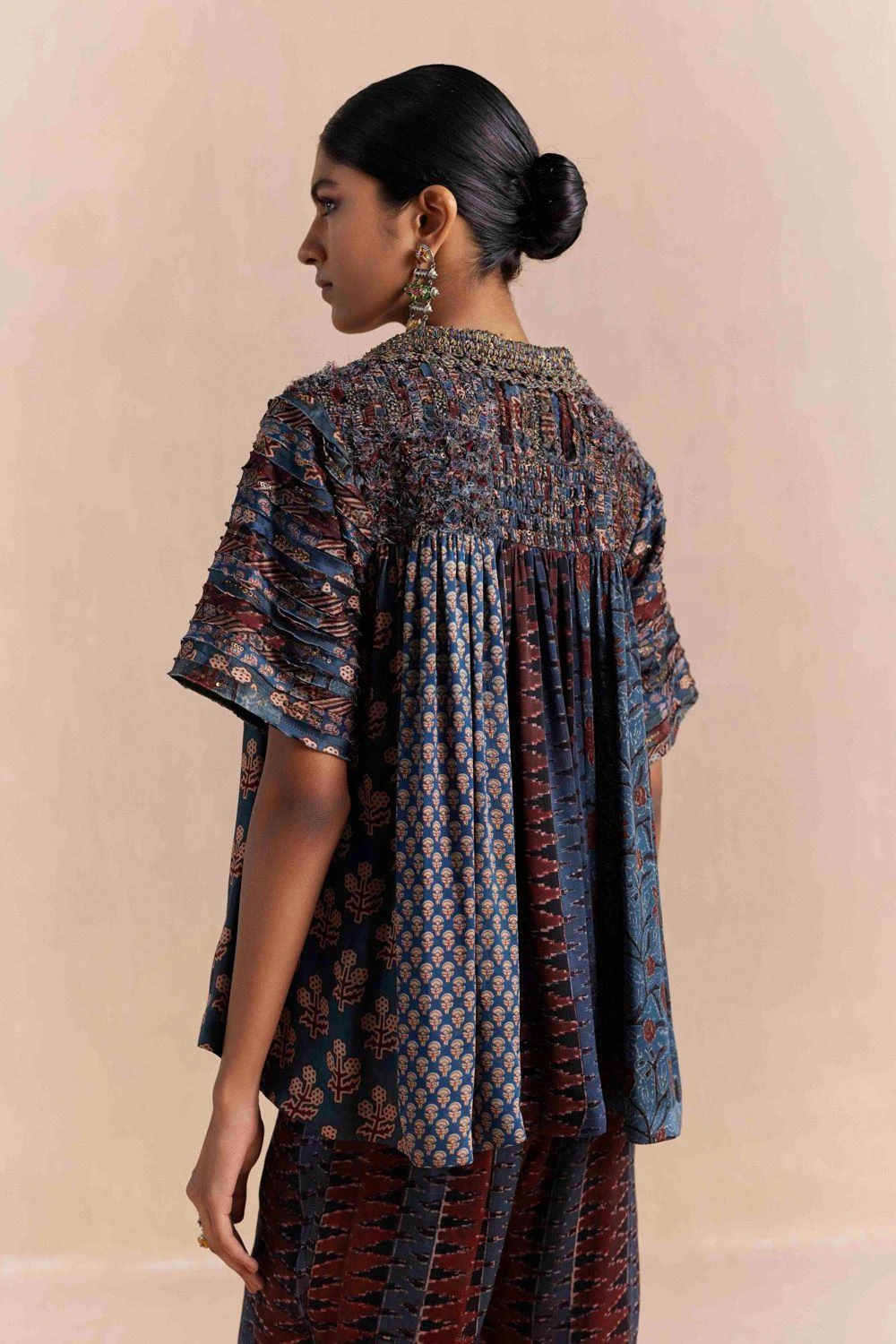 Sunira Designs Blue Mrida Texture Shirt 6 Sunira Designs Blue Mrida Texture Shirt - Image 4