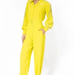Bodice Lime Green Pleated Jumpsuit 8 Bodice Lime Green Pleated Jumpsuit -Textalux Sales 2111bo22 2