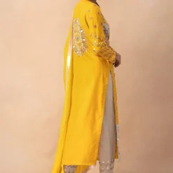 Divya Sheth Yellow Embellished Kurta Set -Textalux Sales 21123ds9 5