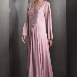 Rohit Gandhi + Rahul Khanna Swiss Rose Solis Kaftan -Textalux Sales 2124rgrk14 2