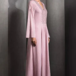 Rohit Gandhi + Rahul Khanna Swiss Rose Solis Kaftan -Textalux Sales 2124rgrk14 3