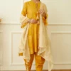 Nikasha Ochre Foil Dhoti Set -Textalux Sales 21823na17 1