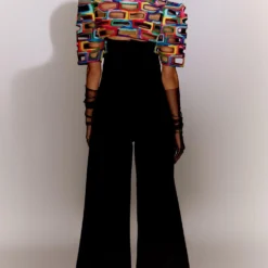 Mini Sondhi Bricks Cutwork Cropped Jacket & Jumpsuit Set -Textalux Sales 22623ms37 5