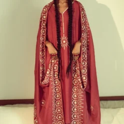 Sarang Kaur Pink & Yellow Jaipuri Hand Embroidered Kurta Set 16 Sarang Kaur Pink & Yellow Jaipuri Hand Embroidered Kurta Set -Textalux Sales 228sk23 3 1