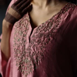 Shorshe Amethyst Pink Nushka Kaftan Set 10 Shorshe Amethyst Pink Nushka Kaftan Set -Textalux Sales 229shor19 4