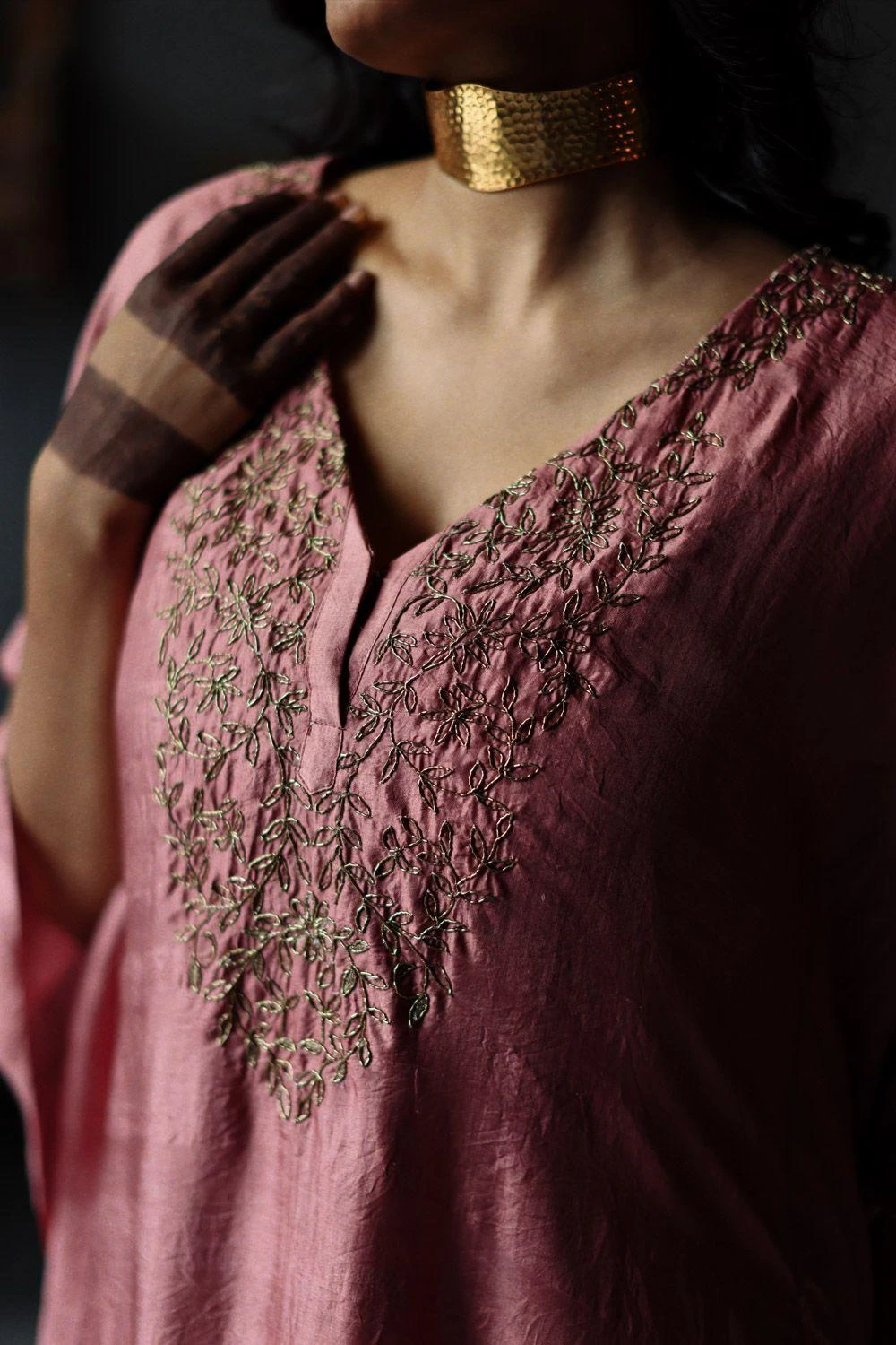 Shorshe Amethyst Pink Nushka Kaftan Set 6 Shorshe Amethyst Pink Nushka Kaftan Set - Image 4