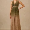 Tarun Tahiliani Olive Ombre Draped Jumpsuit 1 Tarun Tahiliani Olive Ombre Draped Jumpsuit -Textalux Sales 231023tt36 1 1