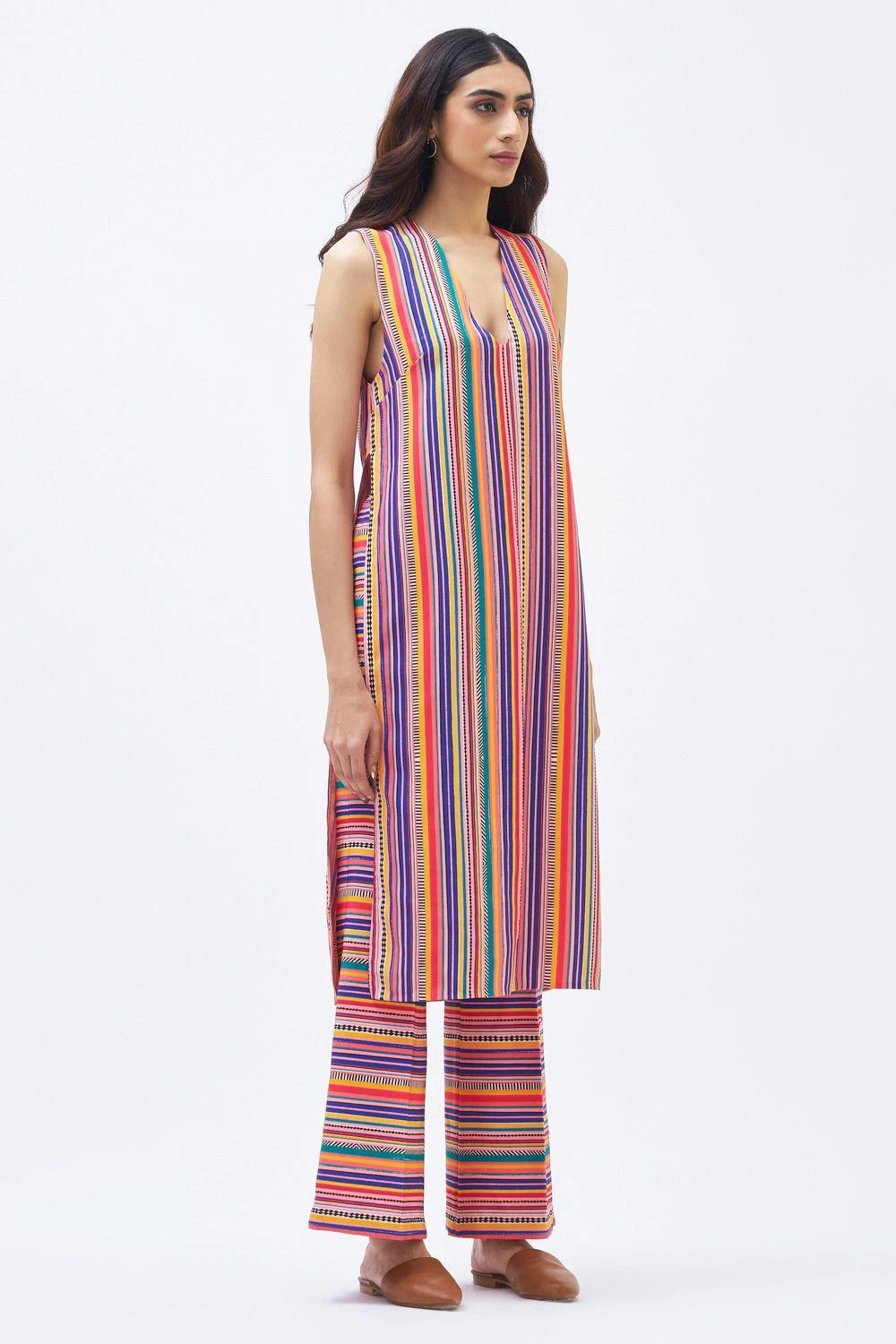 Kshitij Jalori Charley Stripe Kurta Set 5 Kshitij Jalori Charley Stripe Kurta Set - Image 3