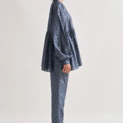 Amrich Grey Dot Tiered Top -Textalux Sales 23623amr12 3