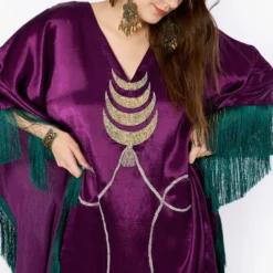Heirloom By Rara Avis Violet Crescent Moon Kaftan -Textalux Sales 23rh15 3
