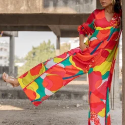 Pooja Keyur Colour Burst V-neck Jumpsuit -Textalux Sales 24042023pk02 3