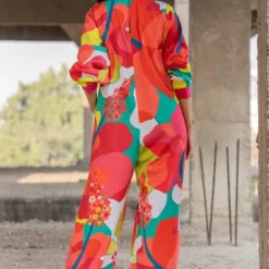 Pooja Keyur Colour Burst V-neck Jumpsuit -Textalux Sales 24042023pk02 5