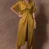 431-88 By Shweta Kapur Olive Green Lounge Jumpsuit -Textalux Sales 24042023sr02 1