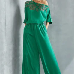 Namrata Joshipura River Leaf Drop Shoulder Jumpsuit